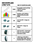 C9 Decorate Like a Pro® Kit - 1000' LED Diamond Faceted Multi Color Green Wire w/12" Bulb Spacing